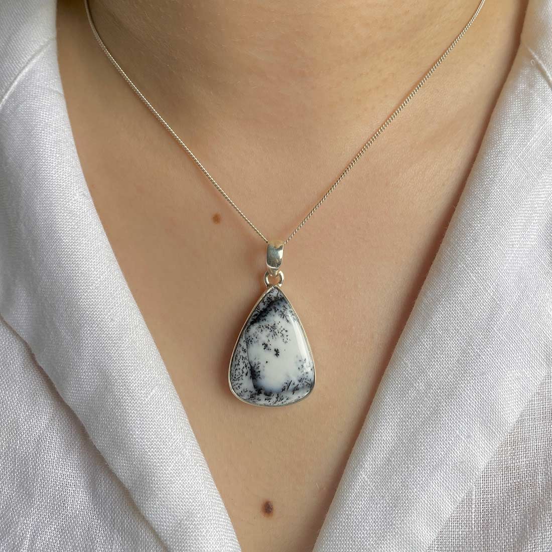 Dendritic Agate Pendant-(DDA-P-18.)